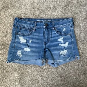 American Eagle Distressed Denim Shorts